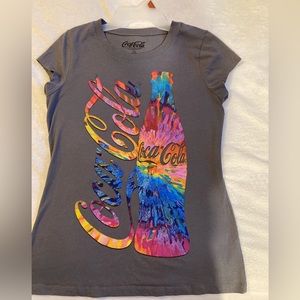 Coca-Cola Vintage T-Shirt MULTI-COLOR Large Junior (similar to Ladies Small)
